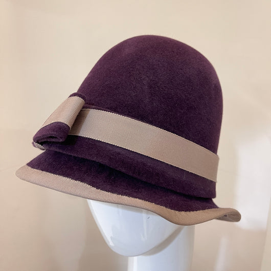 Burgundy Callie Cloche