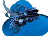Turquoise Large brim Hat - Small.
