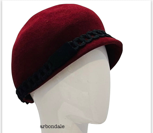 ‘Carbondale' Ladies Hat burgundy medium