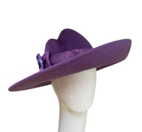 Stunning! Purple large brimmed hat. Med