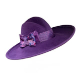 Stunning! Purple large brimmed hat. Med