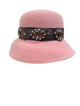 Pink Beaded Cloche Med