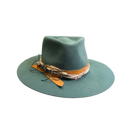 Light Teal Fedora  7 1/2