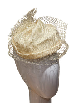 Ivory Cocktail Hat medium/large.