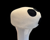 Spotted Winter white Dillon beret -23” medium