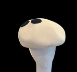 Spotted Winter white Dillon beret -23” medium