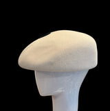 Spotted Winter white Dillon beret -23” medium