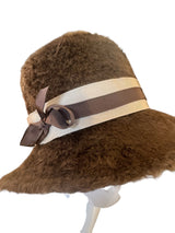 Long haired fur cloche 57cm