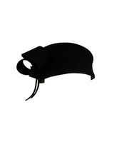 Black offsided beret