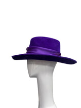 Purple Rancher with silk organza trim 57-58cm