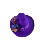 Purple Rancher with silk organza trim 57-58cm