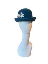 Turquoise Bowler with Lace 55cm