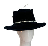 Spectacular Black Aspener with brilliant crystals - 57cm-