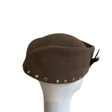 Taupe Handsculpted Beret M/L