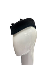 Black Bowed cocktail Hat