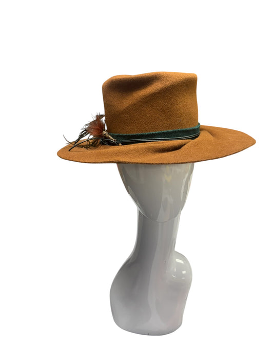 cinnamon scrunch fedora -small 55cm-