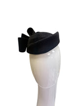 Black Bowed cocktail Hat