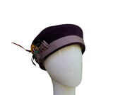 Purple Sophia Beret . Large 60cm