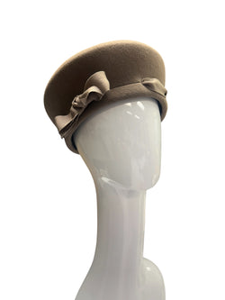 Camel Sophia Beret with camel ribbon - medium 58cm-