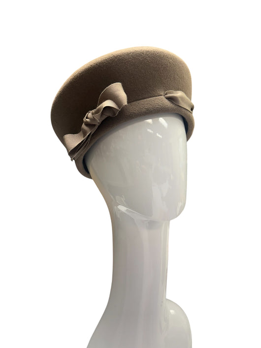 Camel Sophia Beret with camel ribbon - medium 58cm-
