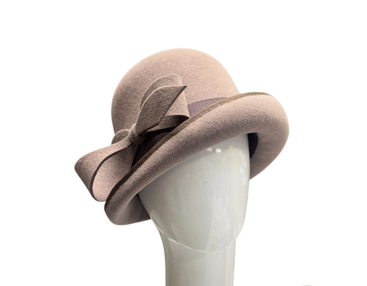 Lilac Bowler with turned up brim -57cm-