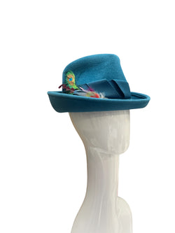 Turquiose Dress Fedora  M/L- 57cm-