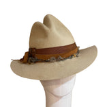 Ivory distressed Matterhorn hat 56 cm. small