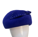 Blue Periwinkle cocktail Hat