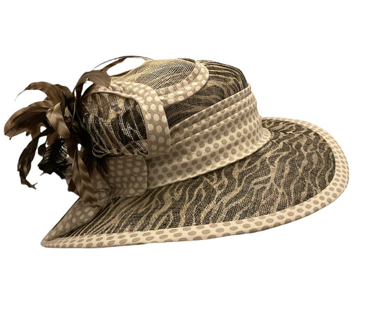 Derby hat - zebra animal print