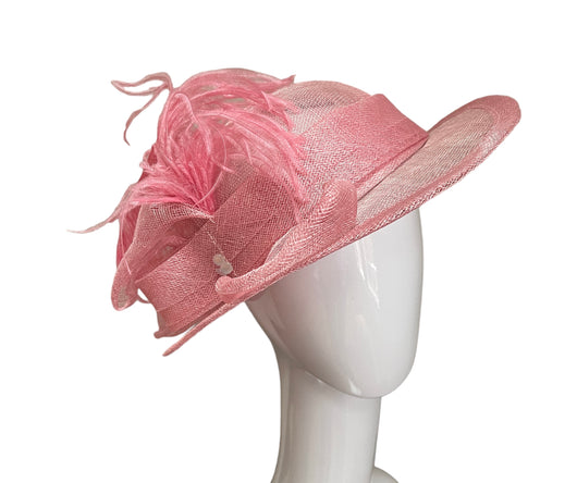 Pink Derby Hat  Medium