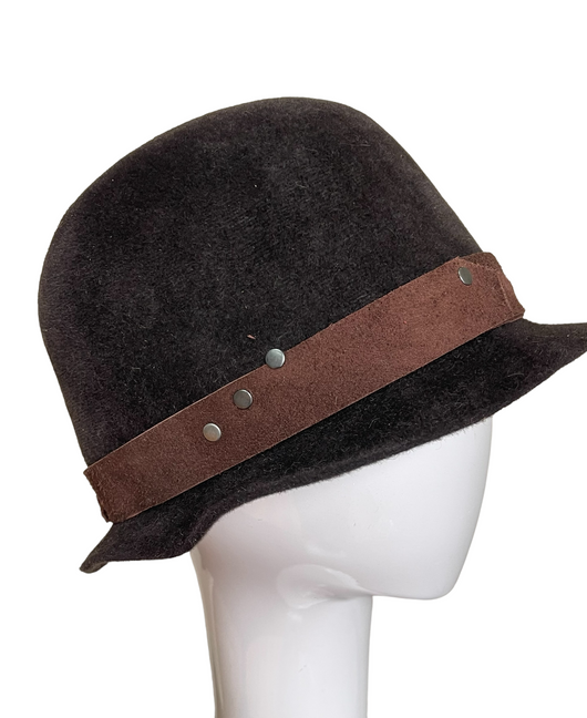 The Everyday Cloche- Chocolate Brown