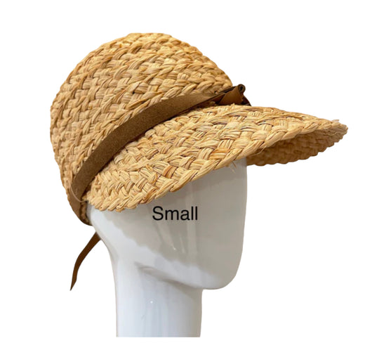Raffia Sport hat -raffia  brimmed - small