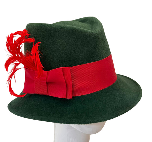 The Christmas ‘Eddie’ - forest green and red- medium