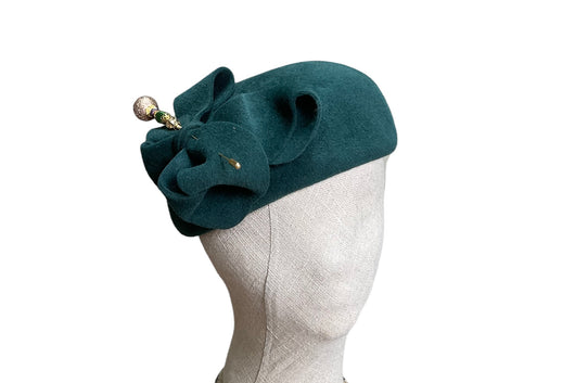 Forest Green Cocktail Hat